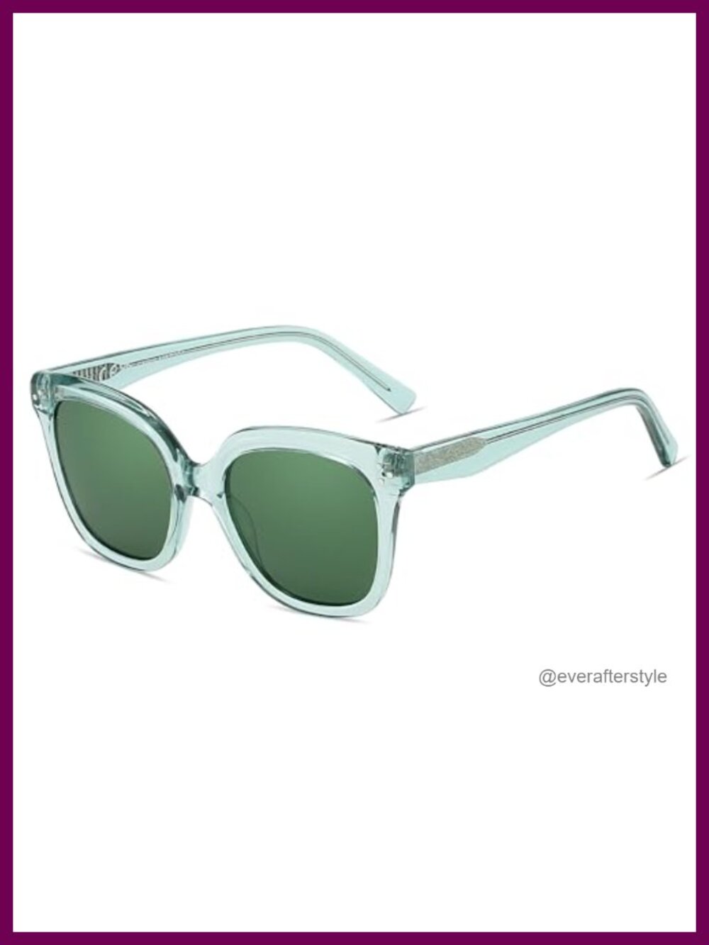 Polarized Square Acetate Sunglasses UV400 Trendy Retro Shades
